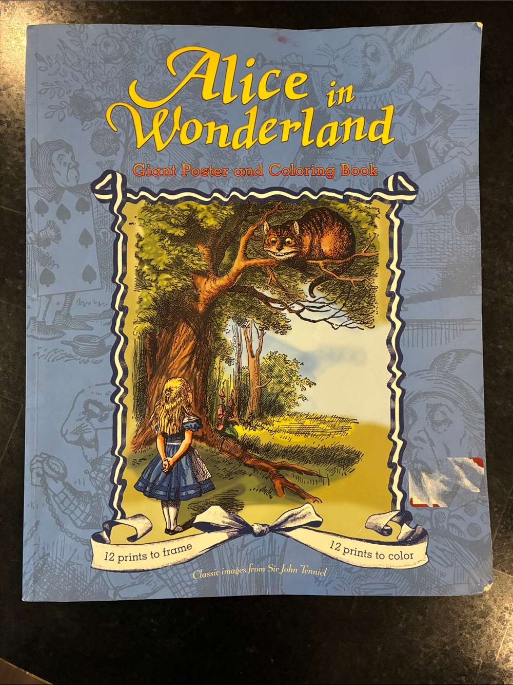 Alice in Wonderland Blue Giant Poster & Coloring Book